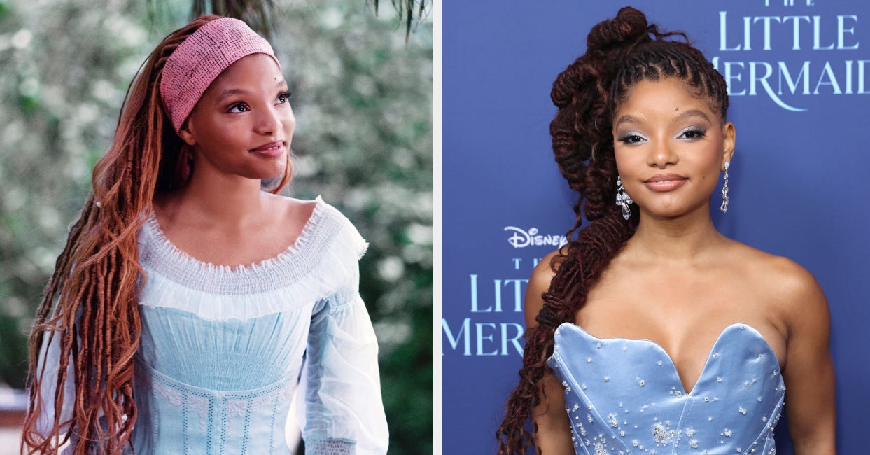 Halle Bailey spoke on The Little Mermaid about the importance of keeping her hair natural

