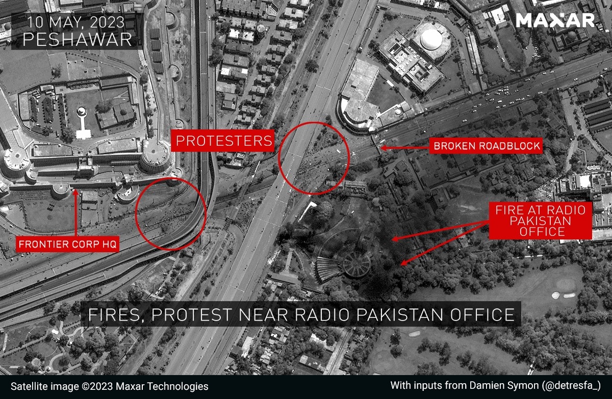 Satellite Images Show Massive Protests In Pak Over Imran Khan