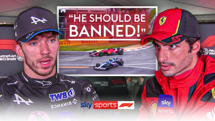 Canadian GP: Pierre Gasly criticizes Carlos Sainz when the Ferrari driver receives a penalty for preventing an incident

