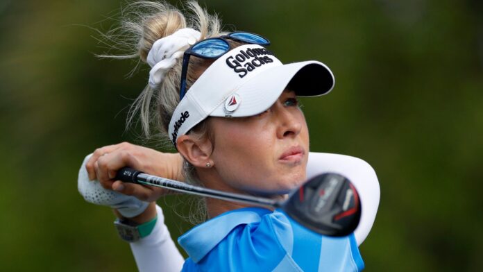 Nelly Korda second round Drive On 
