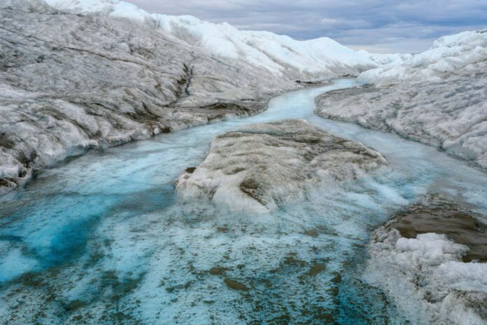 Melting of ice in Greenland