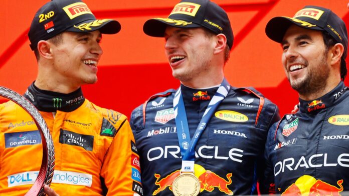 Chinese GP: Max Verstappen claims maiden Shanghai win as Lando Norris denies Red Bull one-two
