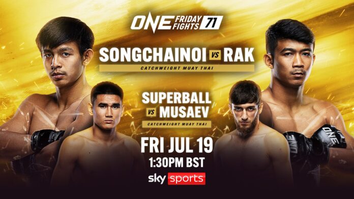 ONE Championship: Watch free live stream as fierce rivals Songchainoi Kiatsongrit and Rak Erawan rematch