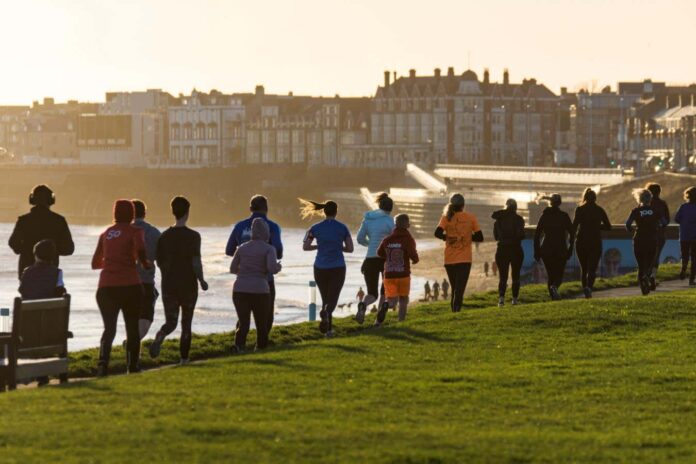 A parkrun event in Newcastle, UK